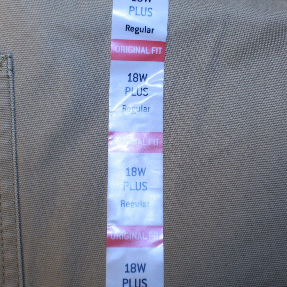 Carhartt Sz 18W Regular Beige Crawford Original Fit Straight Leg Pant 102080-257 - Picture 2 of 8